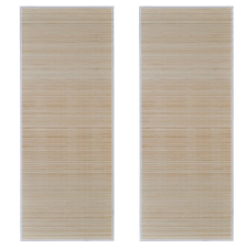 vidaXL 2 db téglalap alakú természetes bambuszszőnyeg 120 x 180 cm (278744) lakástextília