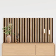 vidaXL 2 db tölgy furnér akusztikus falpanelek reszelt 60,5x60 cm építőanyag