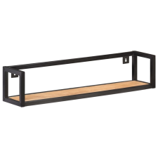 vidaXL 2 db tömör akácfa fali polc 80 cm (320672) bútor
