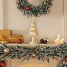 vidaXL 2 db tömör fenyő karácsonyfa dekorációnak 30 cm műfenyő