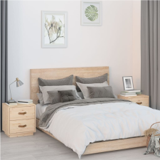 vidaXL 2 db tömör fenyőfa éjjeliszekrény 40 x 34 x 45 cm bútor