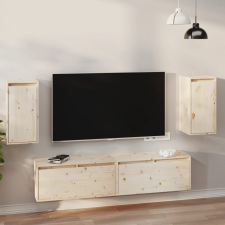 vidaXL 2 db tömör fenyőfa faliszekrény 30 x 30 x 60 cm bútor