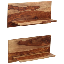 vidaXL 2 db tömör kelet-indiai rózsafa fali polc 58x26x20 cm bútor