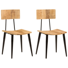 vidaXL 2 db tömör mangófa étkezőszék 44 x 40 x 80 cm bútor