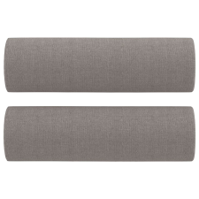 vidaXL 2 db tópszínű szövet díszpárna Ø15x50 cm (349508) lakástextília