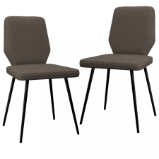 vidaXL 2 db tópszínű szövet étkezőszék bútor