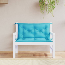 vidaXL 2 db türkizkék szövet kerti padpárna 100 x 50 x 7 cm lakástextília