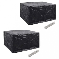 vidaXL 2 db védőhuzat 6 személyes polyrattan szetthez 172 x 113 cm kerti bútor