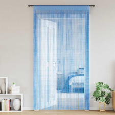 vidaXL 2 db világoskék zsinórfüggöny 100 x 250 cm lakástextília