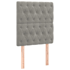 vidaXL 2 db világosszürke bársony fejtámla 80x7x78/88 cm (3116698) ágy és ágykellék