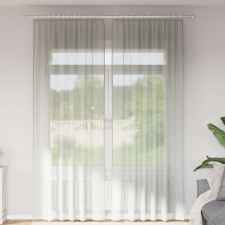 vidaXL 2 db világosszürke fátyolfüggönyök hurokkal 140x260 cm lakástextília