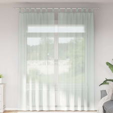 vidaXL 2 db világosszürke voile függönyök rúd zsebekkel lakástextília