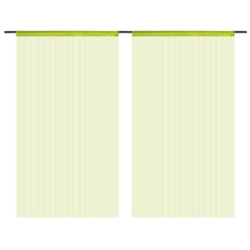 vidaXL 2 db zöld zsinórfüggöny 100 x 250 cm lakástextília