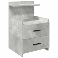 vidaXL 2 fiókos éjjeliszekrény betonszürke 40 x 36,5 x 62 cm (858638) bútor