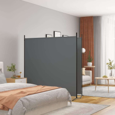 vidaXL 2 paneles antracitszürke szövet térelválasztó 348 x 180 cm bútor