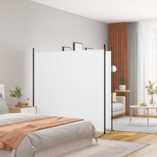 vidaXL 2 paneles fehér szövet térelválasztó 348x180 cm bútor
