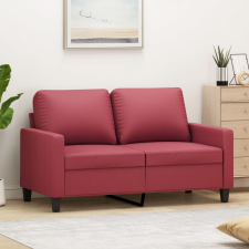 vidaXL 2 személyes bordó műbőr kanapé 120 cm bútor