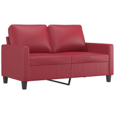 vidaXL 2 személyes bordó műbőr kanapé 120 cm (359135) bútor