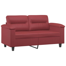 vidaXL 2 személyes bordó műbőr kanapé 120 cm (359581) bútor