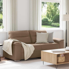 vidaXL 2 személyes cappuccino színű műbőr kanapé 140 cm bútor