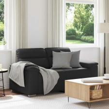 vidaXL 2 személyes fekete műbőr kanapé 120 cm bútor