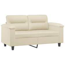 vidaXL 2 személyes krémszínű műbőr kanapé 120 cm (359579) bútor