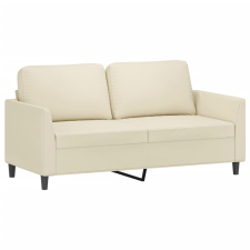 vidaXL 2 személyes krémszínű műbőr kanapé 140 cm (359334) bútor