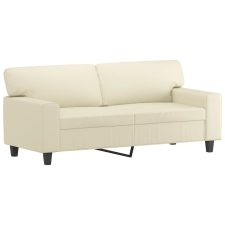 vidaXL 2 személyes krémszínű műbőr kanapé 140 cm (359418) bútor