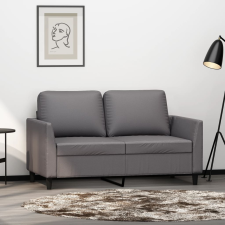 vidaXL 2 személyes szürke műbőr kanapé 120 cm bútor