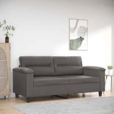 vidaXL 2 személyes szürke műbőr kanapé 140 cm bútor