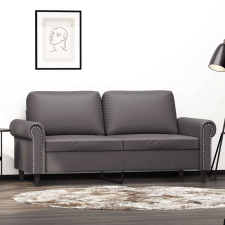 vidaXL 2 személyes szürke műbőr kanapé 140 cm bútor