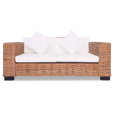 vidaXL 2-személyes természetes rattan kanapészett (244418) bútor