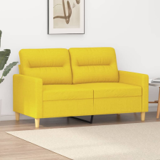 vidaXL 2 személyes világossárga szövet kanapé 120 cm bútor
