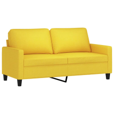 vidaXL 2 személyes világossárga szövet kanapé 140 cm (359168) bútor