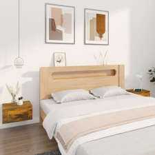 vidaXL 2db füstös tölgyszínű fali éjjeliszekrény 50 x 36 x 25 cm bútor