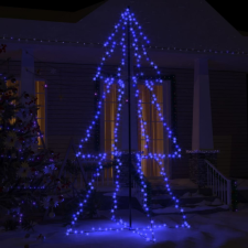 vidaXL 300 LED-es beltéri/kültéri kúp alakú karácsonyfa 120 x 220 cm műfenyő