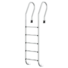 vidaXL 304-es rozsdamentes acél medencelétra 54 x 38 x 211 cm (93457) medence kiegészítő