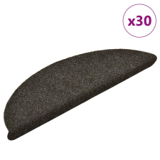 vidaXL 30 db antracitszürke öntapadó lépcsőszőnyeg 56 x 17 x 3 cm lakástextília
