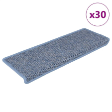 vidaXL 30 db kék lépcsőszőnyegek öntapadós szizál kinézetű 65x21x4 cm lakástextília