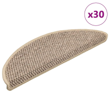 vidaXL 30 db lépcsőszőnyegek öntapadós szizál kinézetű 56x17x3 cm lakástextília