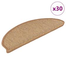 vidaXL 30 db lépcsőszőnyegek öntapadós szizál kinézetű 65x21x4 cm lakástextília