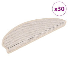 vidaXL 30 db lépcsőszőnyegek öntapadós szizál kinézetű 65x21x4 cm lakástextília