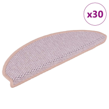 vidaXL 30 db piros lépcsőszőnyegek öntapadós szizál kinézetű 65x21x4cm lakástextília