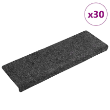 vidaXL 30 db szürke öntapadó lépcsőszőnyeg 65x21x4 cm lakástextília