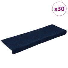 vidaXL 30 db tengerészkék öntapadó lépcsőszőnyeg 65x21x4 cm lakástextília