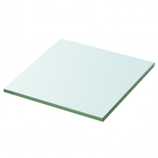 vidaXL 30x30 cm átlátszó panel üvegpolc fürdőszoba kiegészítő