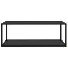 vidaXL 322898 Coffee Table Black 100x50x35 cm Tempered Glass (322898) bútor