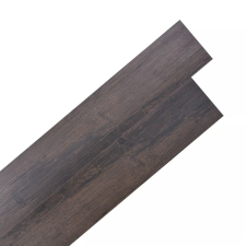 vidaXL 36 db öntapadó, sötétbarna PVC padló burkolólap 5,02 m² lakástextília