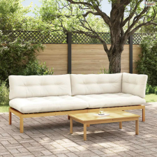 vidaXL 3 Darab Kerti raklapos kanapé egységek Tömör Akácfa kerti bútor