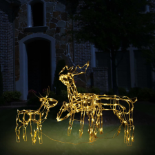 vidaXL 3 darabos rénszarvas karácsonyi díszvilágítás 229 LED-del karácsonyi dekoráció